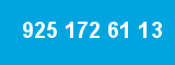 925 172 61 13 925 172 61 13